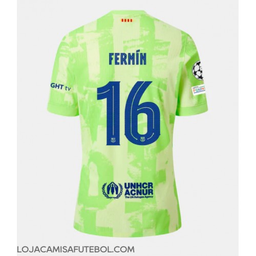 Camisa de Futebol Barcelona Fermin Lopez #16 Equipamento Alternativo 2024-25 Manga Curta